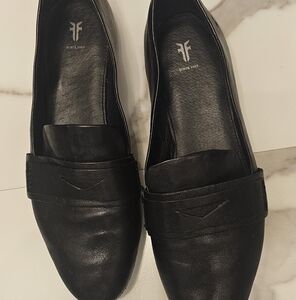 Women's Black Leather Loafers By Frye EUC Size 7